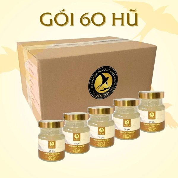 Yến chưng sẵn chất lượng combo 60 hủ