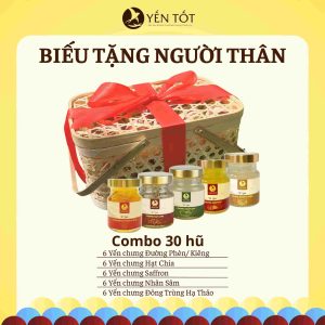 Yến chưng sẵn chất lượng combo biếu tặng người thân