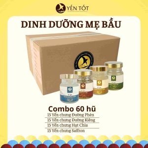 Yến chưng sẵn chất lượng combo dinh dưỡng mẹ bầu