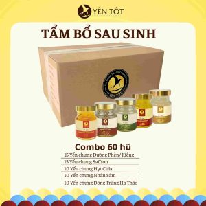 Yến chưng sẵn chất lượng combo tẩm bổ sau sinh