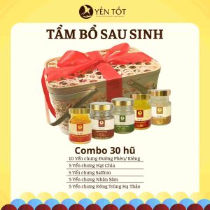 Yến chưng sẵn chất lượng combo tẩm bổ sau sinh